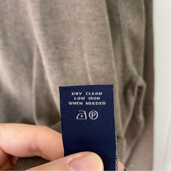 Lincs DC & Co. Collared Sweater Men’s Size XXL Beige Brown Pullover Silk Blend - Picture 10 of 11